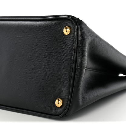 Prada Saffiano Medium Galleria Double Zip Tote Black 9 of 11