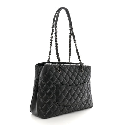 Chanel Caviar Quilted Small City Shopping Tote Black 3 of 10