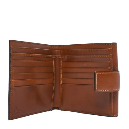 Gucci GG Supreme Monogram French Flap Wallet Brown 6 of 10