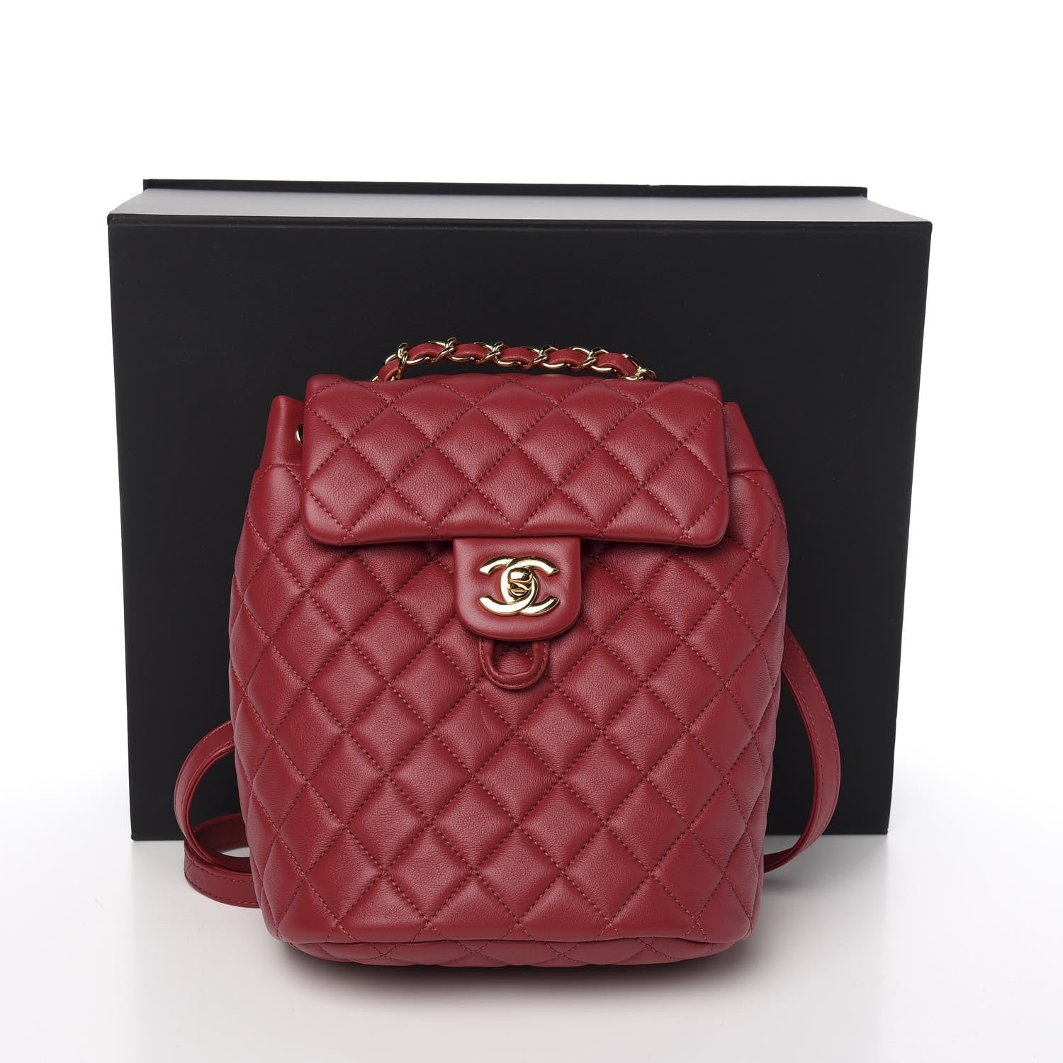 Chanel Calfskin Quilted Mini Urban Spirit Backpack Red 10 of 10