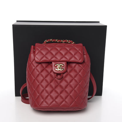 Chanel Calfskin Quilted Mini Urban Spirit Backpack Red 10 of 10