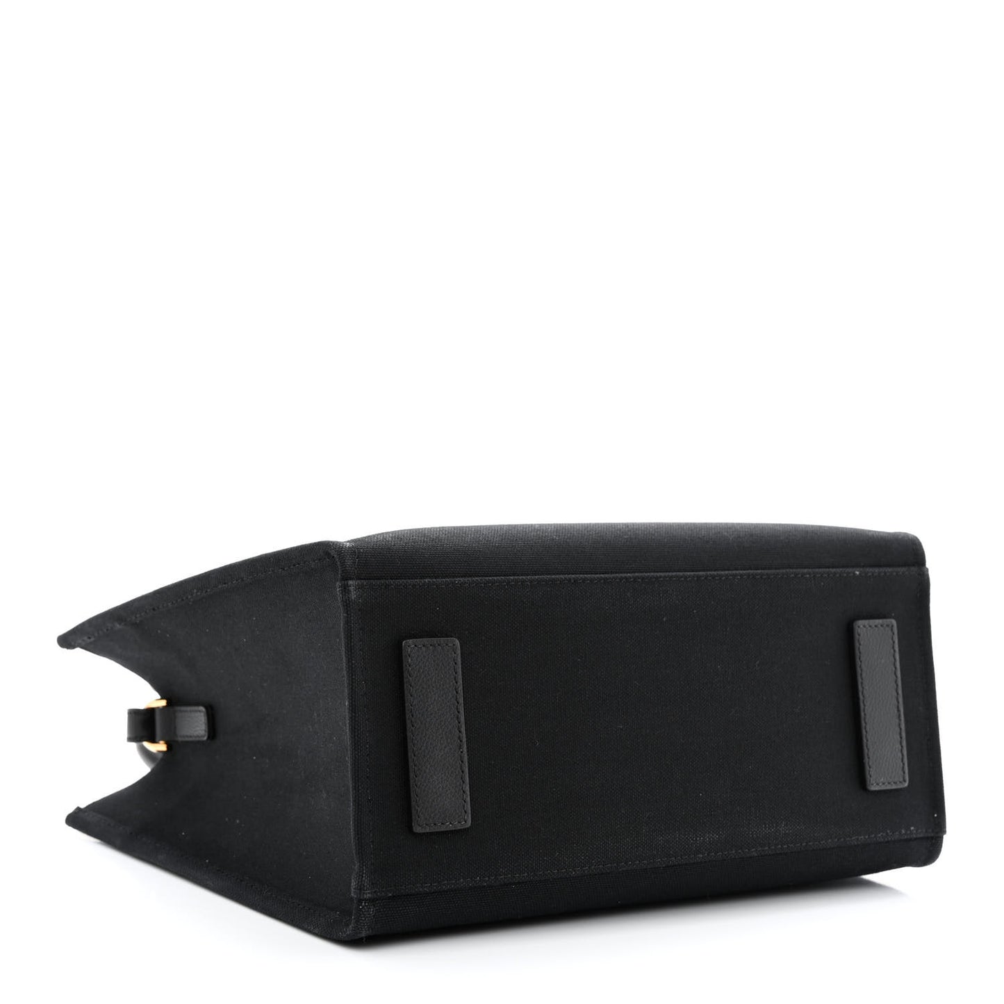 Canvas Calfskin La Medusa Small Tote Black