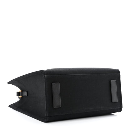 Versace Canvas Calfskin La Medusa Small Tote Black 4 of 11