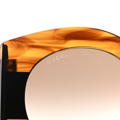 Gucci Acetate Round Frame Sunglasses GG0177S Brown 7 of 7