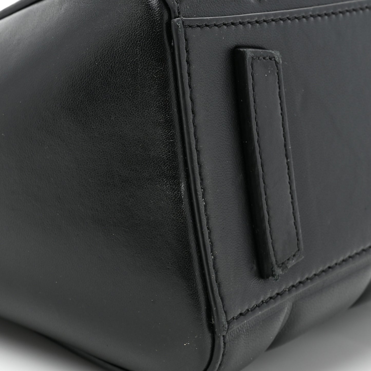 Box Calfskin Padded Mini Lock Antigona Shoulder Bag Black