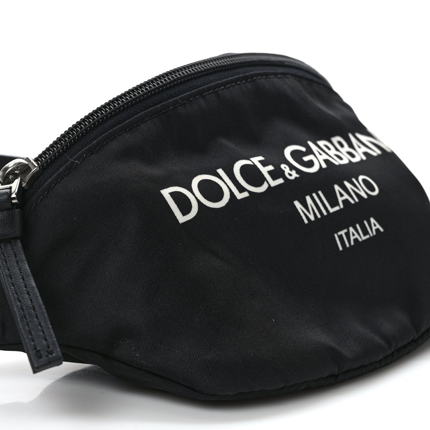 Dolce & Gabbana DOLCE GABBANA Nylon Logo Belt Bag Black 7 of 8