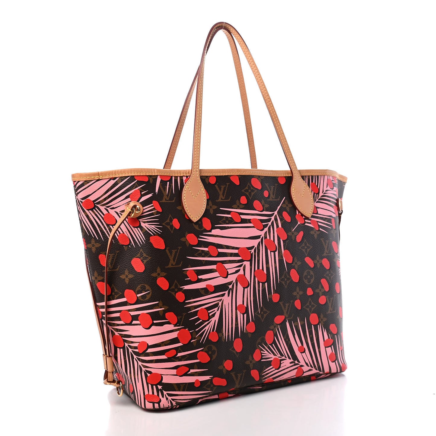 Monogram Jungle Dots Neo Neverfull MM Sugar Pink Poppy