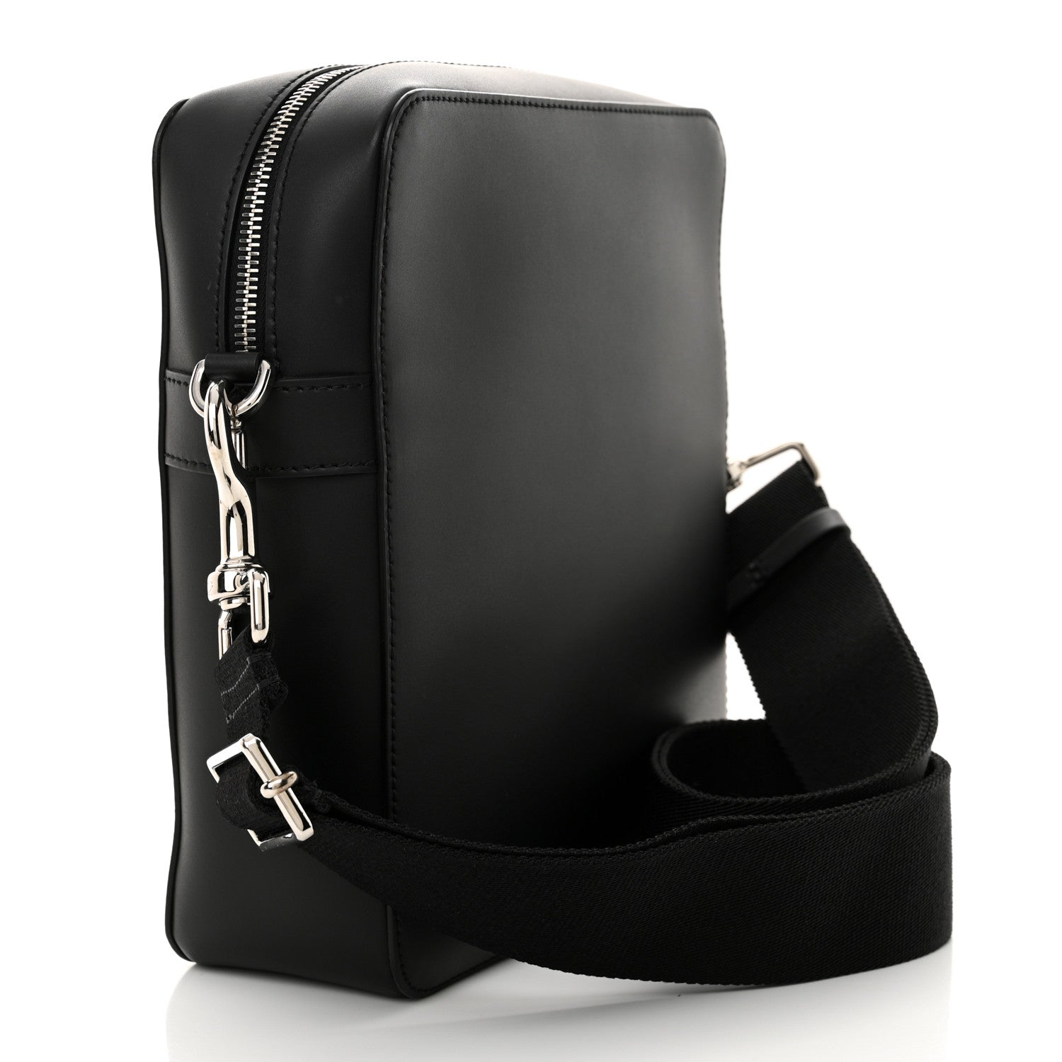 Valentino Garavani Smooth Calfskin Mens VLogo Messenger Black 3 of 9