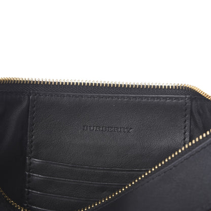 Burberry Horseferry Check Peyton Crossbody Clutch Bag Black 5 of 11