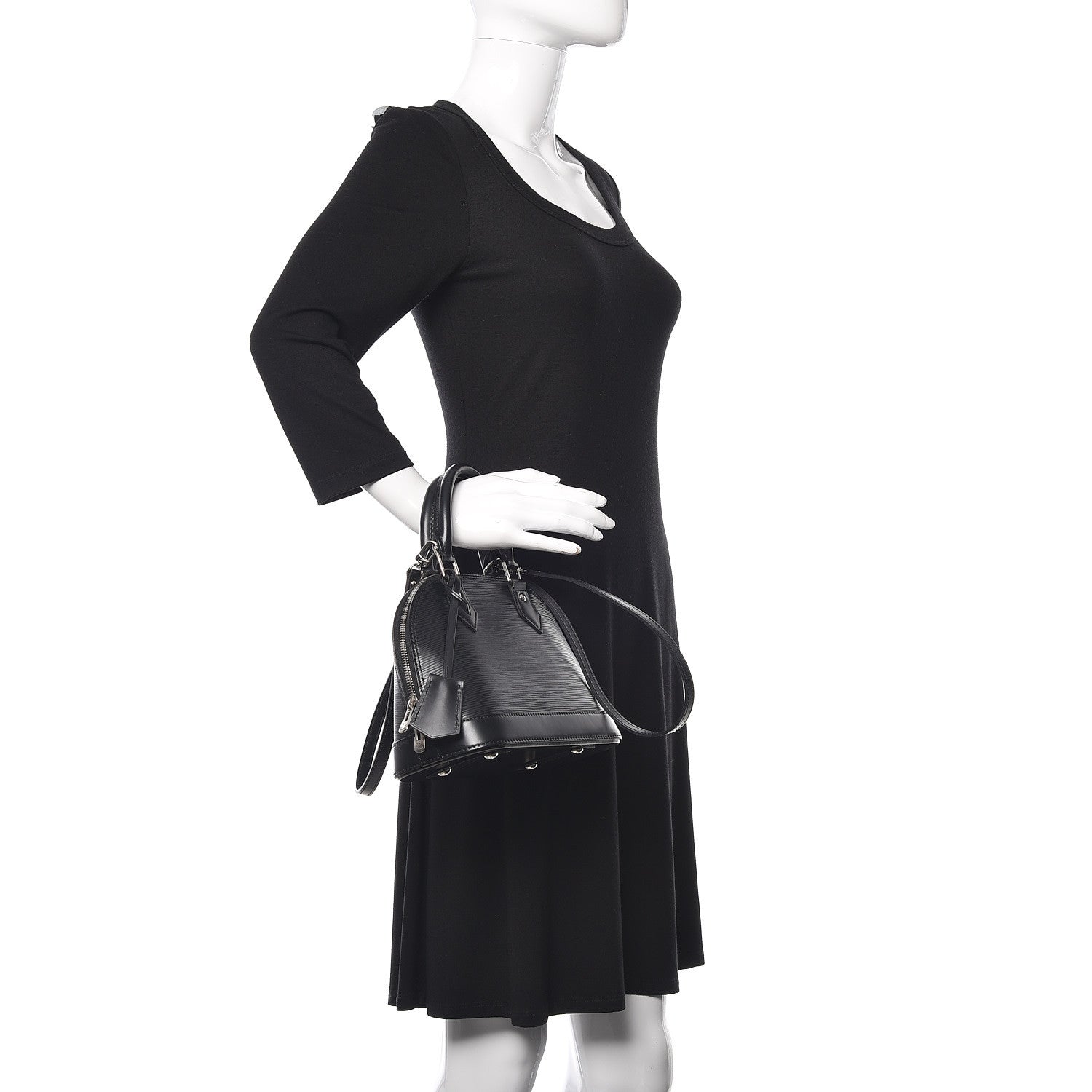 Louis Vuitton Epi Alma BB Black 2 of 10
