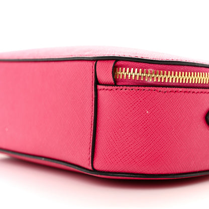 Prada Saffiano Lux Odette Crossbody Magenta 10 of 16