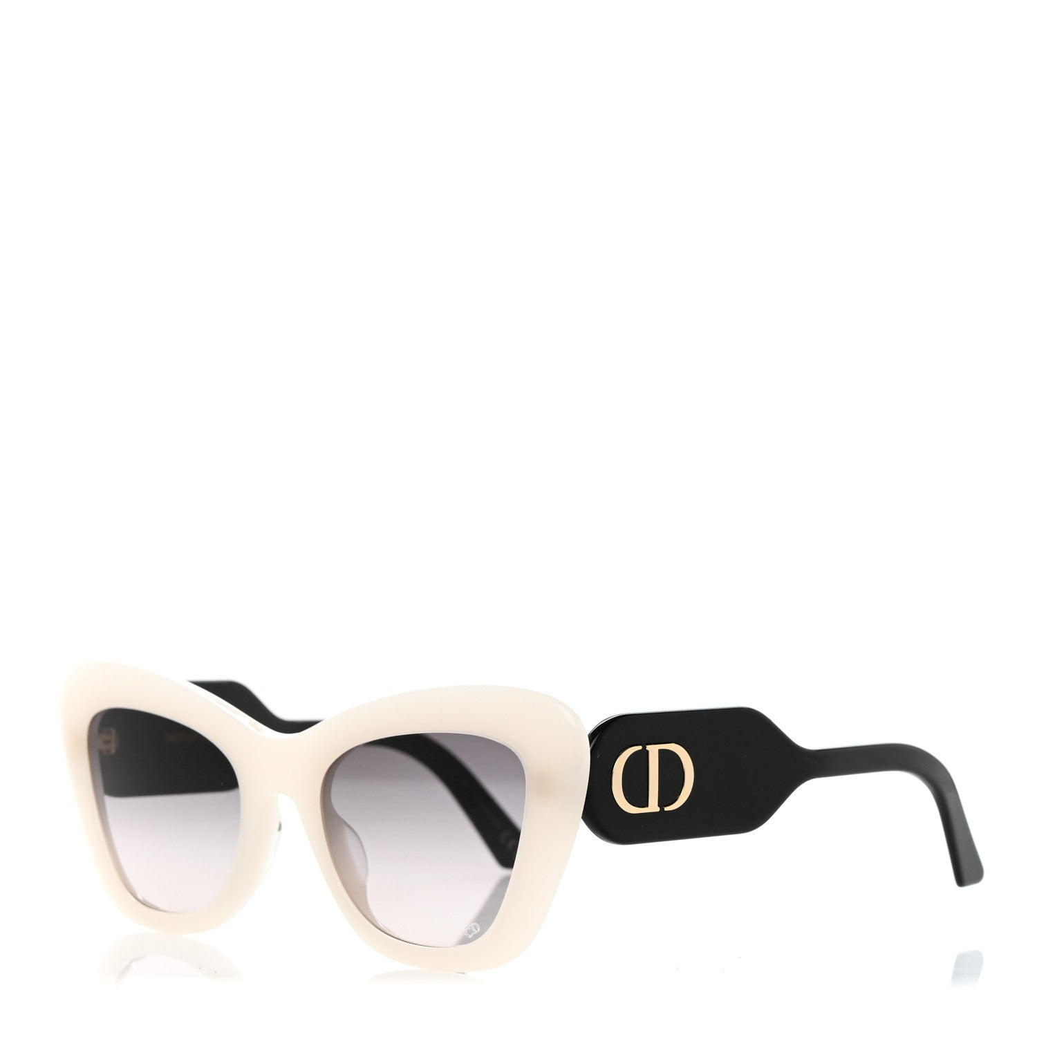 Christian Dior Acetate Diorbobby B1U Sunglasses White Black 1 of 9