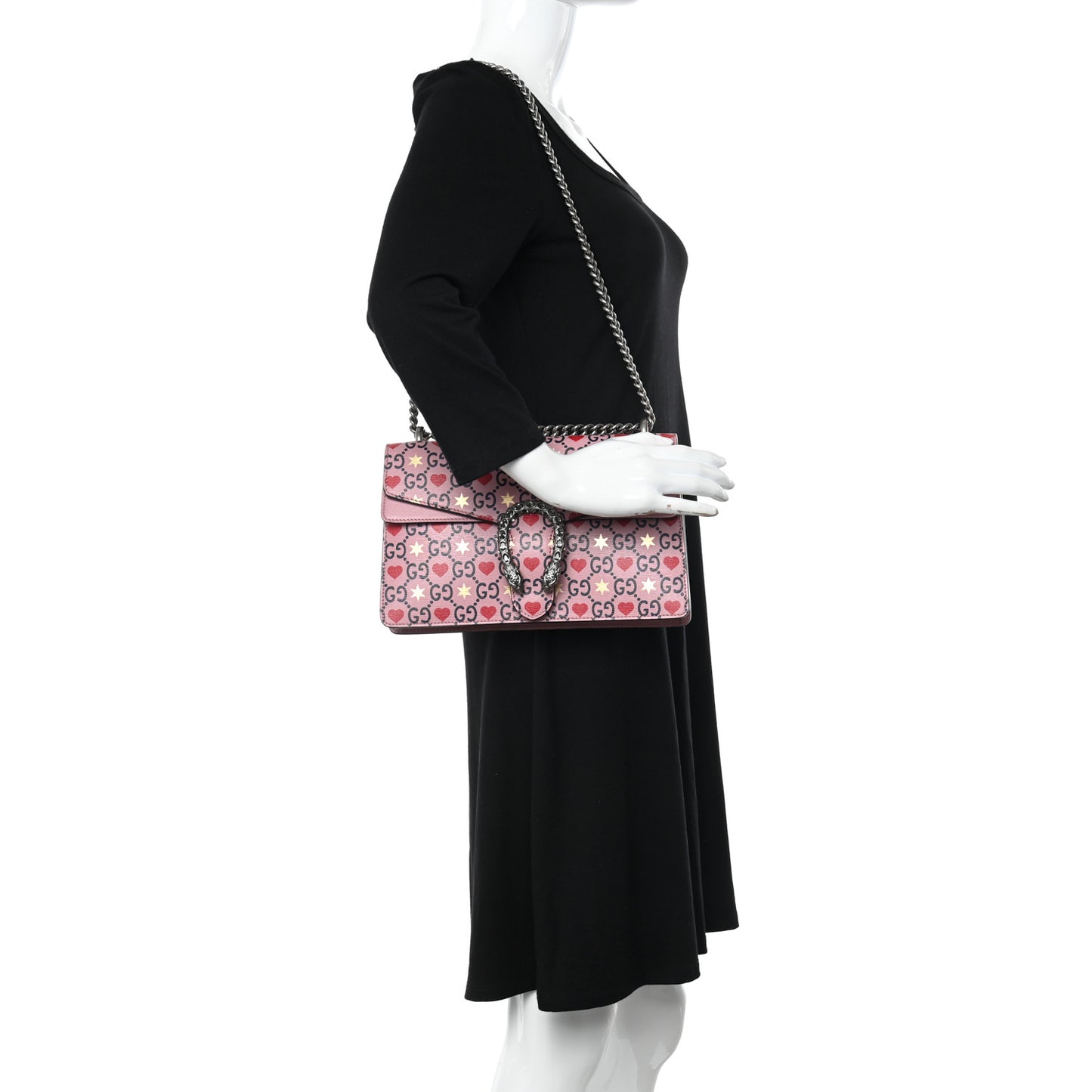 Calfskin Valentine's Day Exclusive Small Dionysus Bag Pink