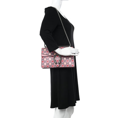 Gucci Calfskin Valentine's Day Exclusive Small Dionysus Bag Pink 2 of 12
