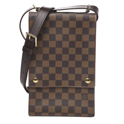 Louis Vuitton Damier Ebene Portobello Travel Shoulder Bag 1 of 9