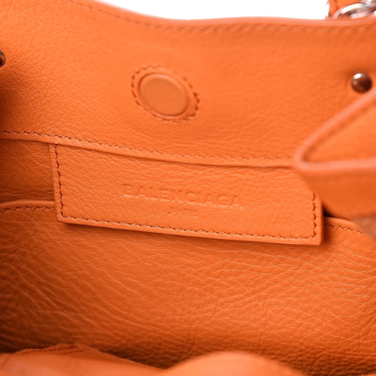Calfskin Papier Mini A4 Zip Around Tote Orange