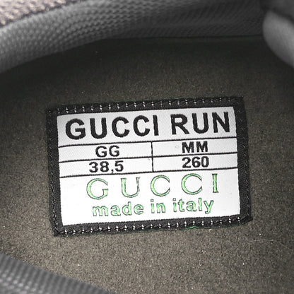 Gucci Technical Knit Fabric Suede Calfskin Womens Gucci Run Sneakers 38.5 38.5 8 of 9