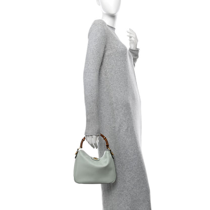 Gucci Softy Wonka Textured Dollar Calfskin Small Diana Shoulder Bag Pale Green 2 of 10