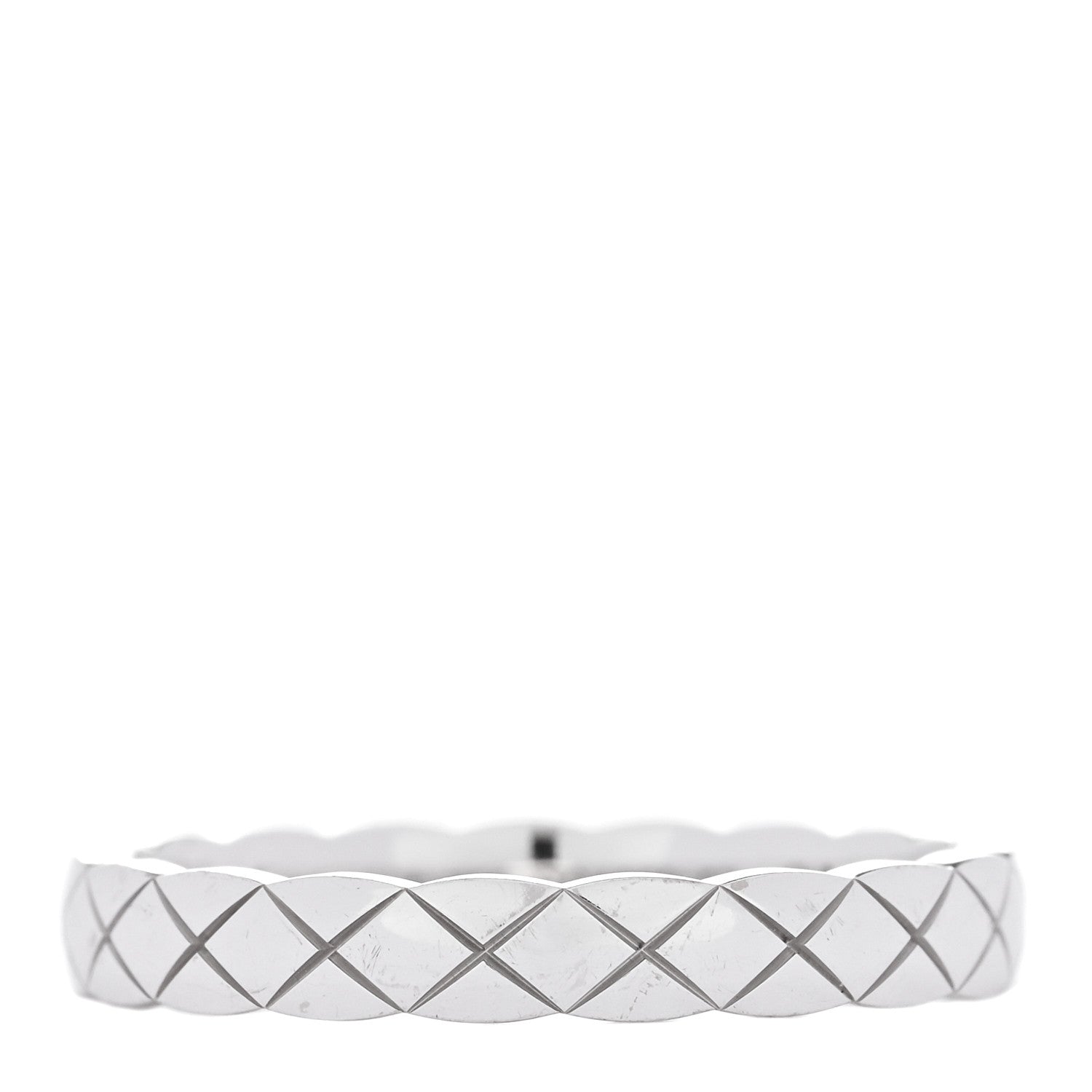 Chanel 18K White Gold Mini Coco Crush Ring 57 8 1 of 4