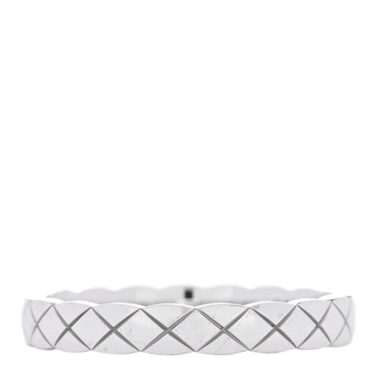 Chanel 18K White Gold Mini Coco Crush Ring 57 8 1 of 4