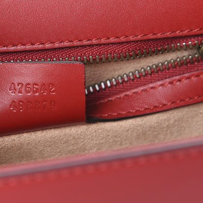 Gucci Calfskin Sylvie Web Queen Margaret Shoulder Bag Blue Agata Hibiscus Red Mystic White 6 of 12