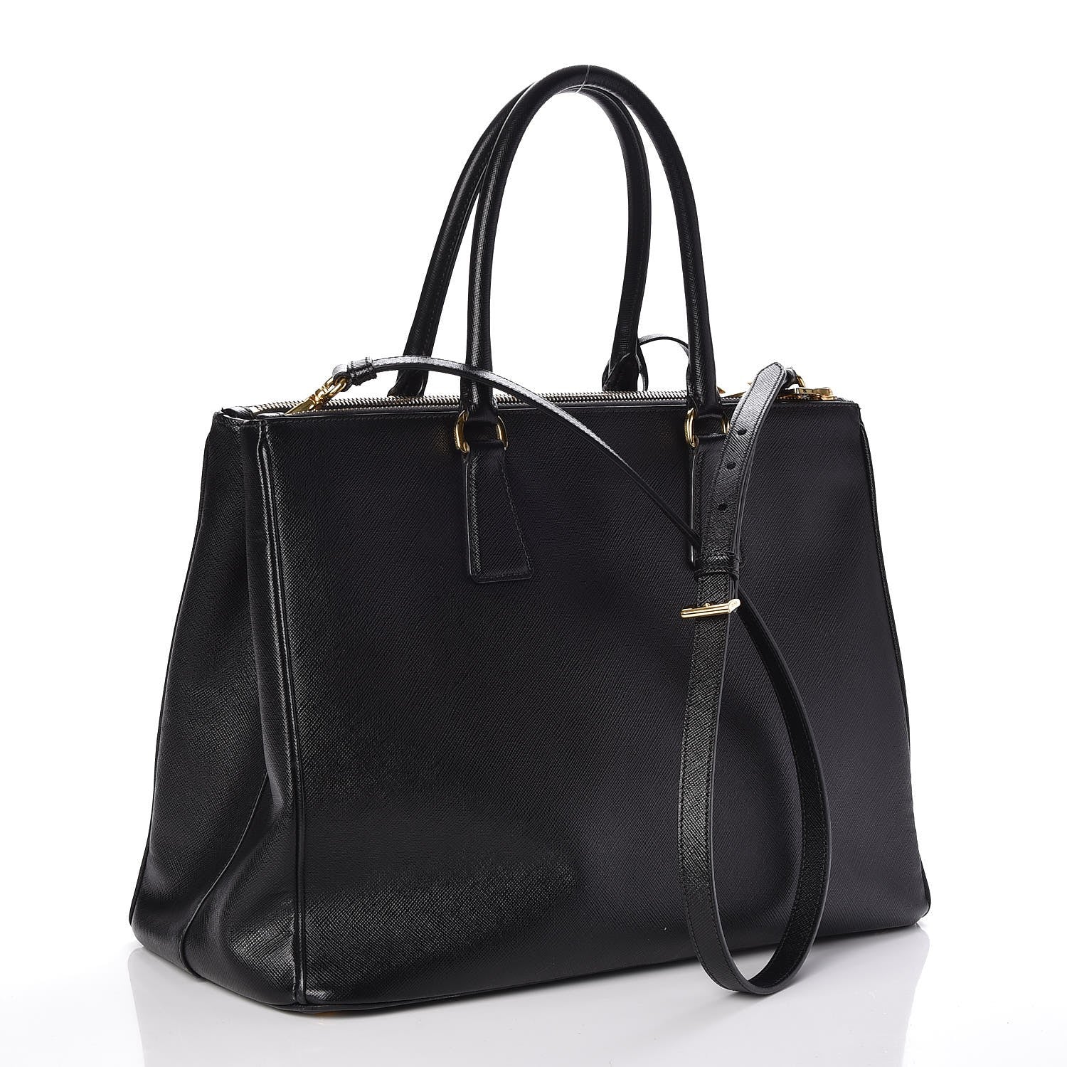 Prada Saffiano Large Galleria Double Zip Tote Black 4 of 8