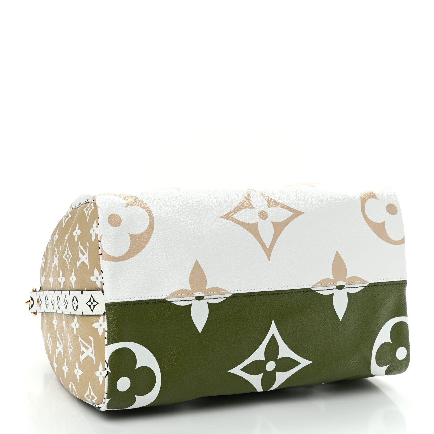 Louis Vuitton Monogram Giant Speedy Bandouliere 30 Kaki Beige 4 of 9