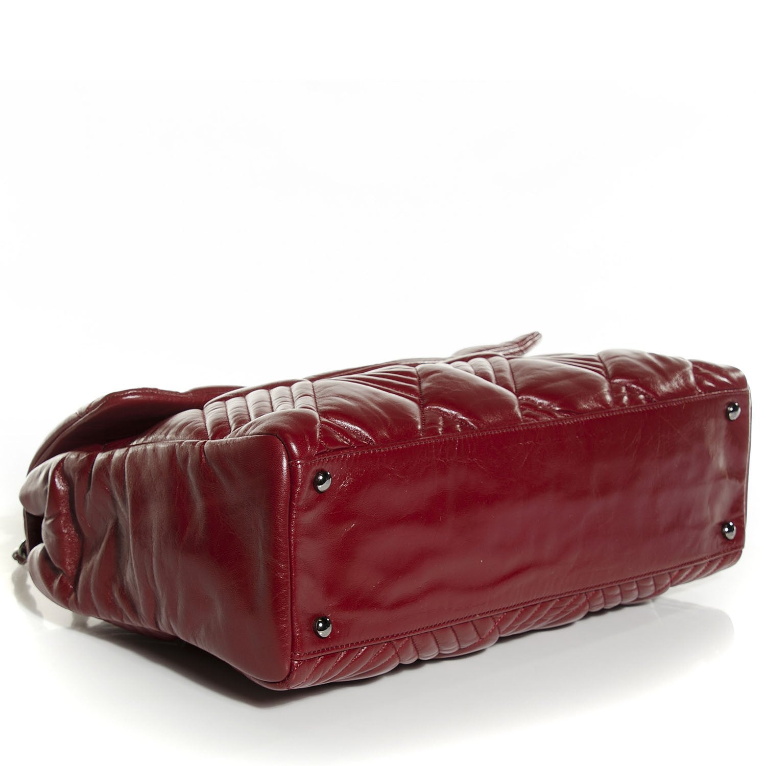 Chanel Lambskin In and Out Flap Red 4 of 7