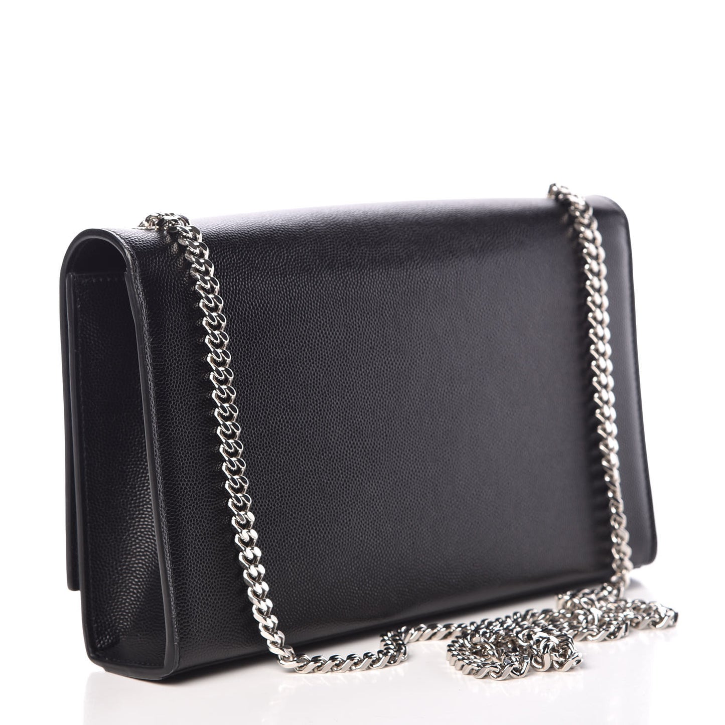Grain De Poudre Medium Classic Monogram Kate Satchel Black
