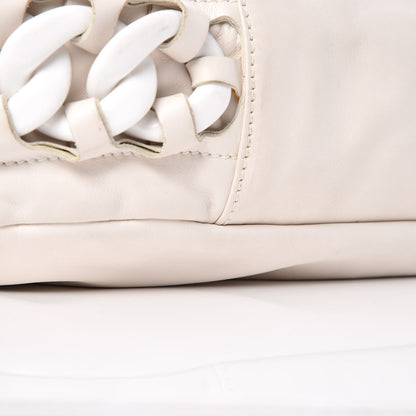 Chanel Calfskin Modern Chain Rhodoid Hobo White 9 of 11