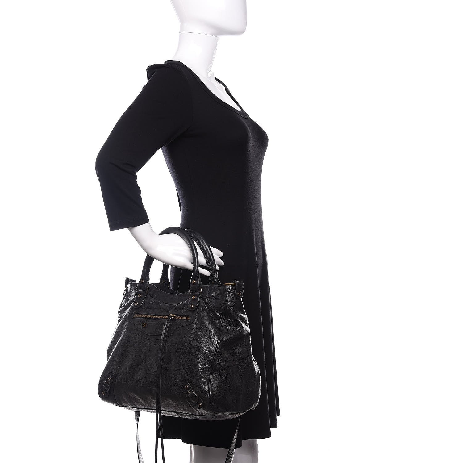Balenciaga Agneau Classic Hardware Velo Black 3 of 14