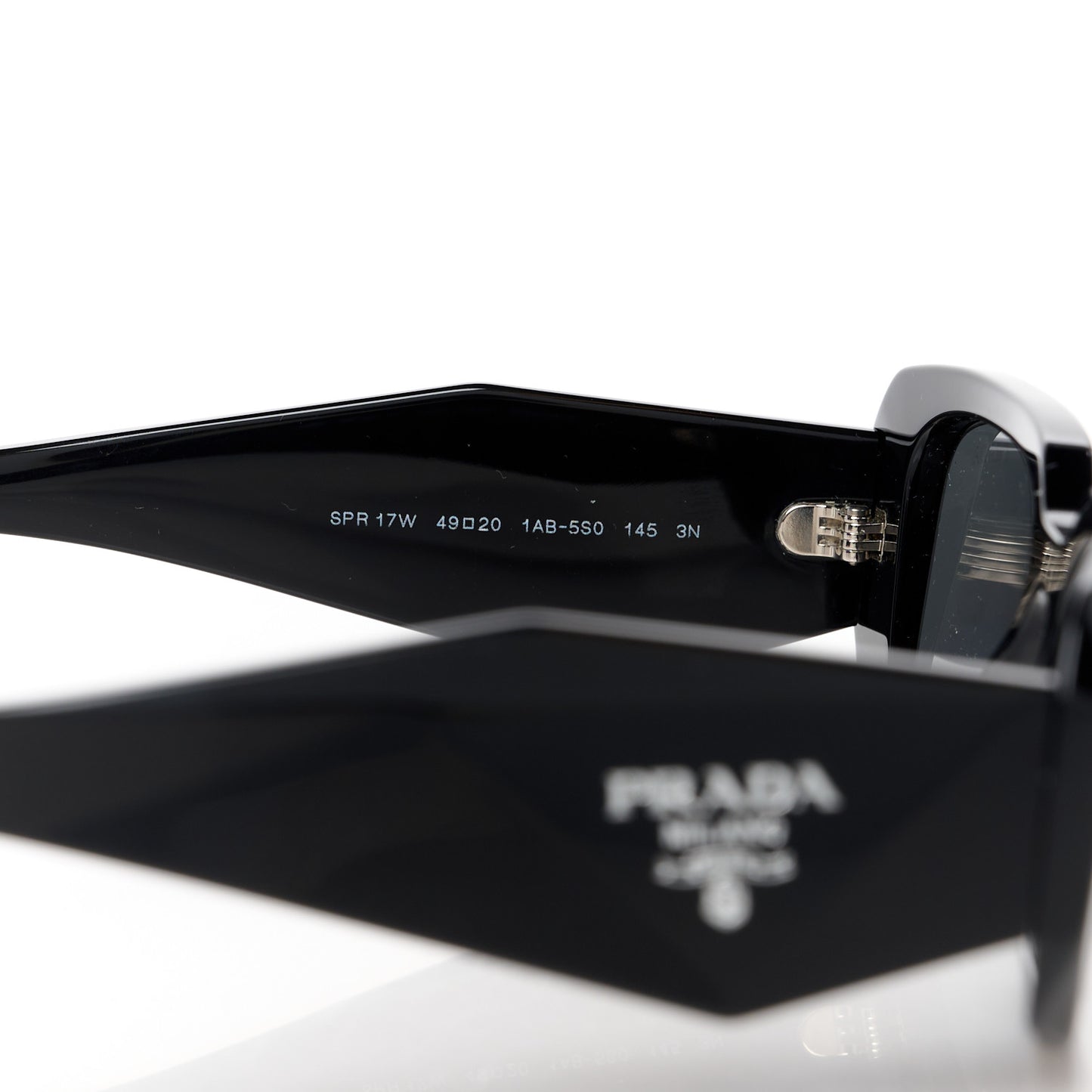 Acetate Symbole Sunglasses SPR 17W Black