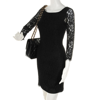 Chanel Caviar Quilted Jumbo Double Flap Black 2 of 9