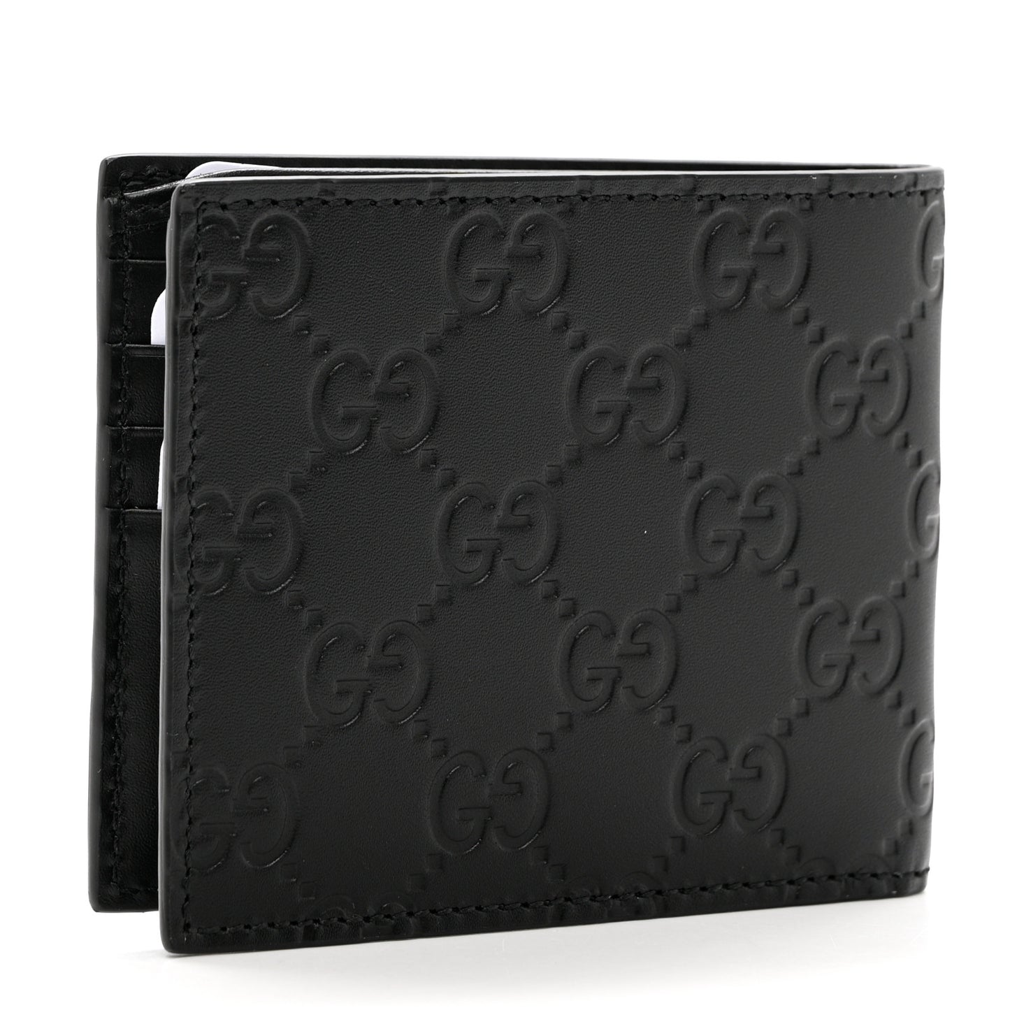 Guccissima Signature Dorian Bi-Fold Wallet Black