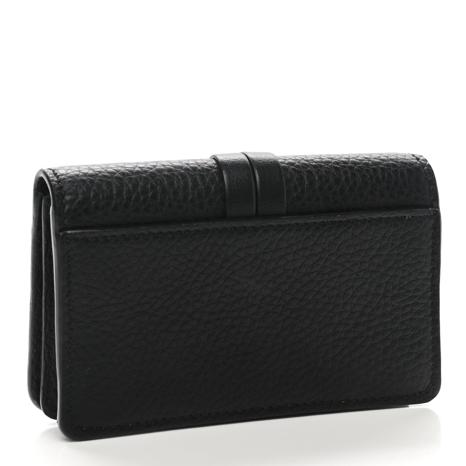 Chloe Calfskin Alphabet Card Holder Black 3 of 8