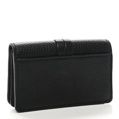 Chloe Calfskin Alphabet Card Holder Black 3 of 8