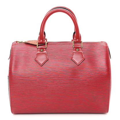 Louis Vuitton Epi Speedy 25 Castillan Red 1 of 10