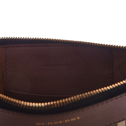 Burberry Horseferry Check Peyton Crossbody Clutch Bag Brown 6 of 12