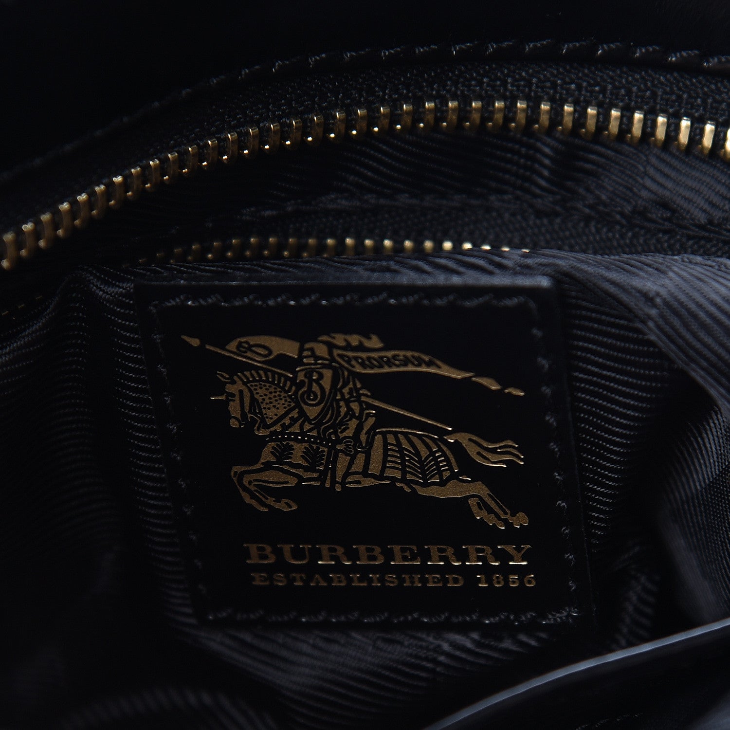 Burberry Calfskin Nylon Quilted Large Manor Tote Black 7 of 12