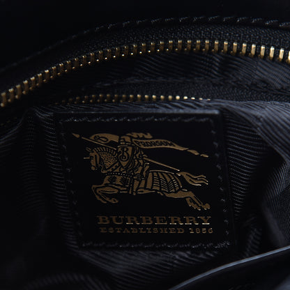 Burberry Calfskin Nylon Quilted Large Manor Tote Black 7 of 12