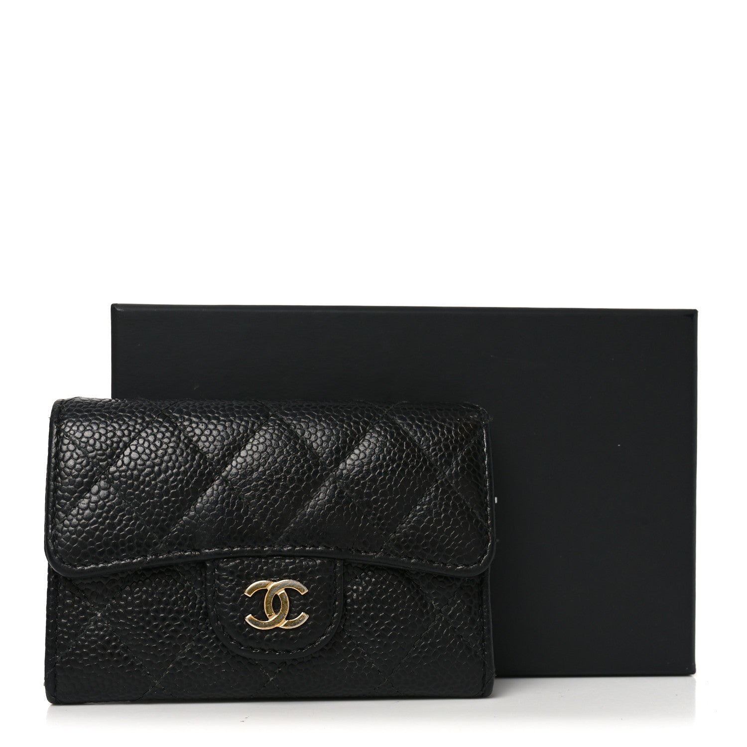 Chanel Caviar Quilted Flap Card Holder Black 9 of 9