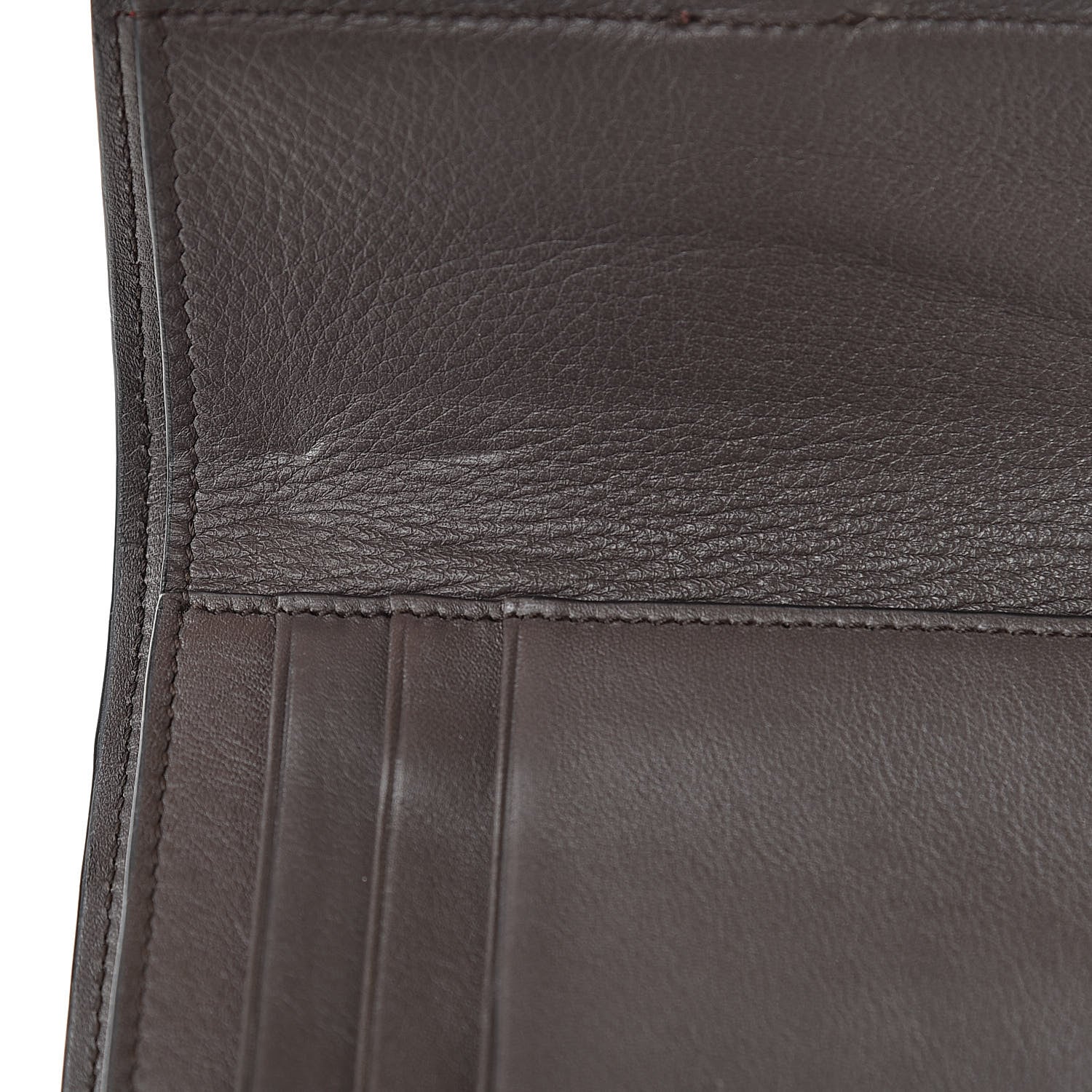 Loewe Grained Calfskin Compact Zip Wallet Burnt Red 9 of 9