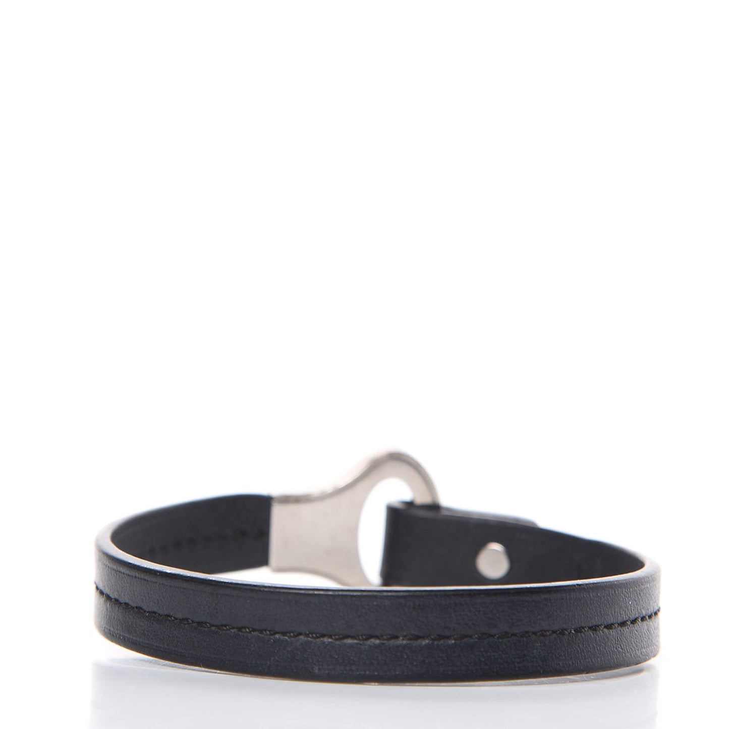 Calfskin Mens Archive Bracelet 21 Black