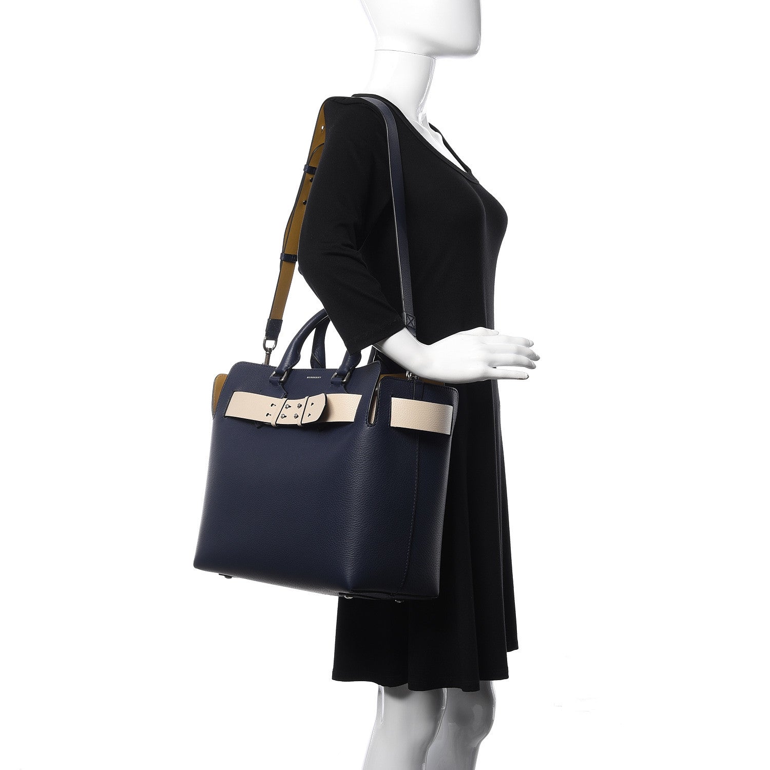 Burberry Soft Grain Calfskin Medium Belt Bag Regency Blue 2 of 13