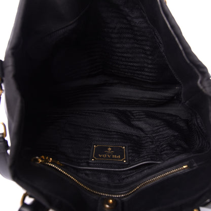 Prada Tessuto Nylon Soft Calf Tote Black 5 of 15