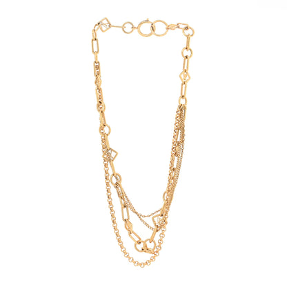 Louis Vuitton Collier Vegas Chain Necklace Gold 2 of 3