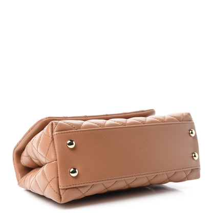 Chanel Caviar Quilted Mini Coco Handle Flap Brown 4 of 11