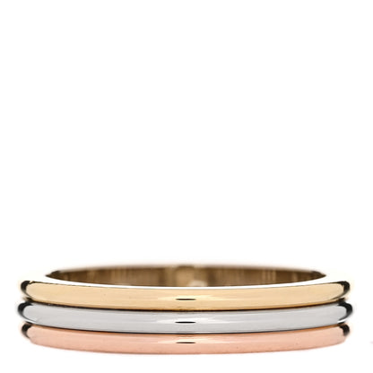 Cartier 18K Pink White Yellow Gold 4mm Trinity Wedding Band Ring 52 6 1 of 7