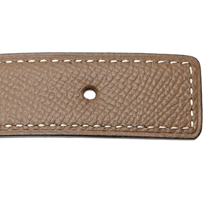 Hermes Swift Epsom 24mm Belt Strap 85 34 Black Etoupe 6 of 8