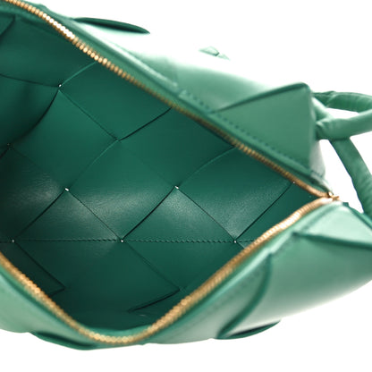 Bottega Veneta Lambskin Maxi Intreccio Small Cassette Camera Bag Mermaid 5 of 8